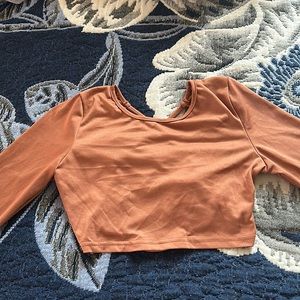 Brown blouse xs